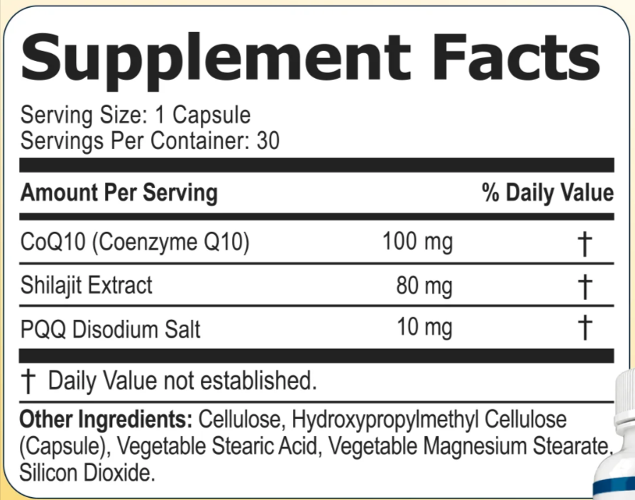 Cardio Clear 7 Supplement Fact