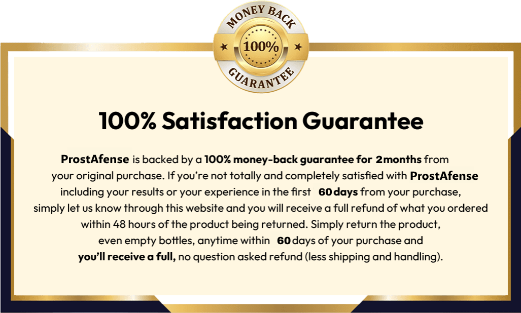 Prostafense Guarantee