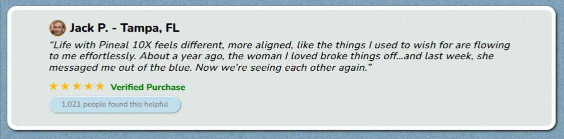 Pineal 10X Customer Reviews
